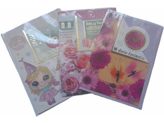 Laurka wycinana B6W 117x167 z kopert  POL-MAK MIX PROMO Imieniny + Urodziny