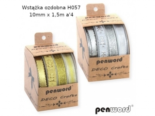 WSTĄŻKA OZDOBNA H057 10mm x 1,5m a4