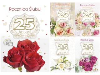 Laurka dua z cyframi na gbkach LDG 140x200 z kopert  POL-MAK rocznica lubu cyfra 25 srebrna rocznica