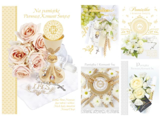 Laurka z�ocona B6Z 117x167 z kopert�  POL-MAK Komunia B6Z_KOM_103 [opakowanie=25szt]