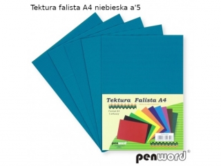 TEKTURA FALISTA A4 NIEBIESKA a5
