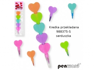 Kredka przekładana PENWOR 988375-S Serduszka