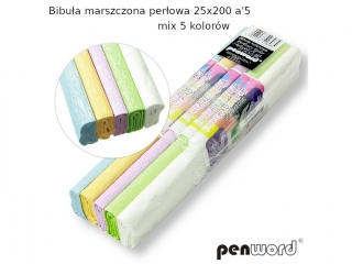 BIBUA MARSZCZONA PEROWA 25x200 a5 MIX5 KOLORW