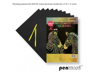WYDRAPYWANKA A4 WZ-05 NOWA TCZOWA MULTICOLOR a10 + 2rylce