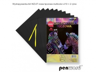 WYDRAPYWANKA A4 WZ-07 NOWA TCZOWA MULTICOLOR a10 + 2rylce