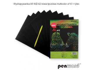 WYDRAPYWANKA A5 WZ-02 NOWA TCZOWA MULTICOLOR a10 + 2rylce