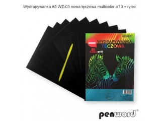 WYDRAPYWANKA A5 WZ-03 NOWA TCZOWA MULTICOLOR a10 + 2rylce