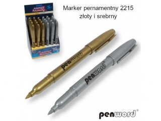 MARKER PERNAMENTNY 2215 ZOTY I SREBRNY
