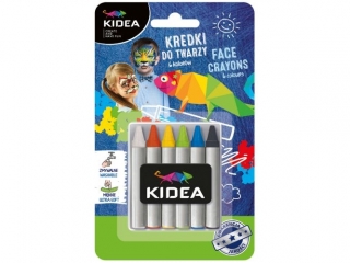Kredki do twarzy KIDEA 6 kolorw x 2,5g