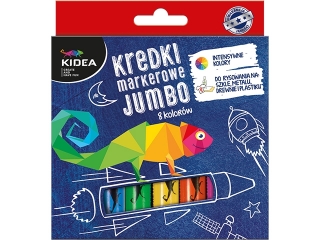 Kredki markerowe KIDEA Jumbo 8 kolorów