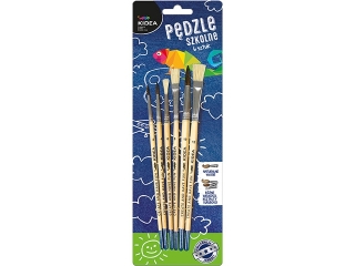 Pędzle szkole KIDEA 6szt.