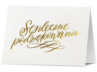 Kartki karnet PAN DRAGON  HM 200-2538 Serdeczne podzikowania