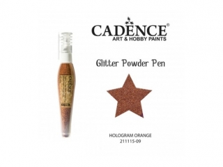 Dugopis z brokatem holograficznym CADENCE 10g - Orange