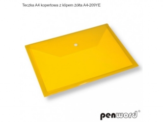 TECZKA A4 KOPERTOWA Z KLIPEM ӣTA A4-209YE