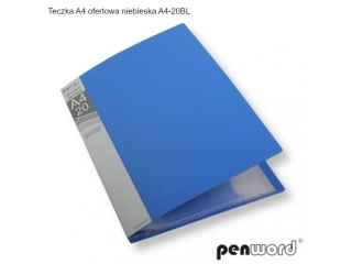 TECZKA A4 OFERTOWA NIEBIESKA A4-20BL