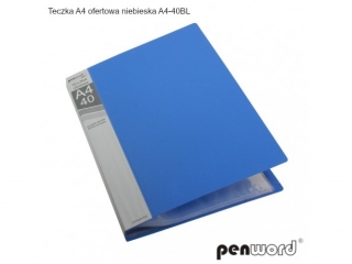 TECZKA A4 OFERTOWA NIEBIESKA A4-40BL