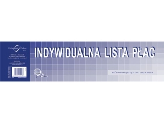 Druk- Indywidualna lista p³ac      P05-M
