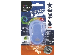 DZIURKACZ OZDOBNY 15 MM KIDEA 4 (KORONA) [opakowanie=12szt] (P)