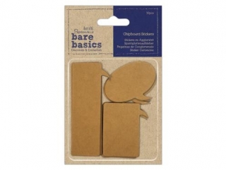 Chipboard naklejki PAPERMANIA Bare Basics 30szt.