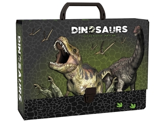 Teczka z rączką gruba DERFORM Dinozaur