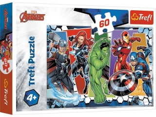 Puzzle   60 TREFL Niezwyciê¿eni Avengersi