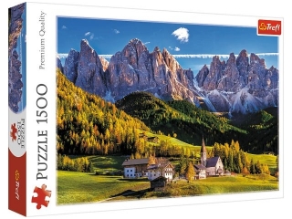 Puzzle 1500 TREFL Dolina Val di Funes, Dolomity, Włochy
