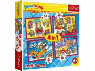 Puzzle   "4w1" TREFL Super things - Tajni Szpiedzy