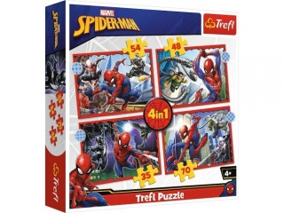 Puzzle "4w1" TREFL Bohaterski Spider-Man