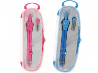 Cyrkiel TITANUM 2 elementowy kolorowy etui 3002I