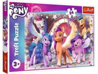Puzzle   24 Maxi TREFL Rado¶æ Kucyków Pony / Hasbro My Little Pony Movie 2021