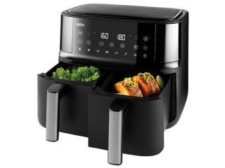 Frytkownica bezt�uszczowa Air fryer BRAUN Air Fryer TwinCook 3 TD 3030 Czarny 540 z�