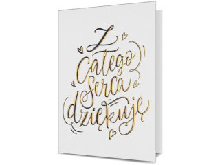 Kartki karnet PAN DRAGON HM 200-1484 PODZIĘKOWANIA