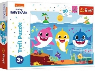 Puzzle   30 TREFL Podwodny ¶wiat rekinów / Viacom Baby Shark