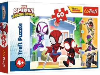 Puzzle   60 TREFL Spider-Man - W ¶wiecie Spideya" / Spidey and his Amazing Friends Marvel