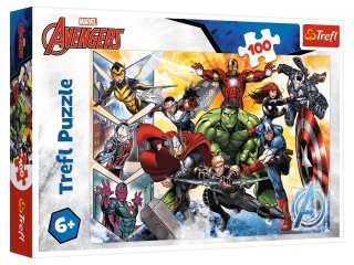 Puzzle  100 TREFL Si³a Avengersów / Disney Marvel The Avengers