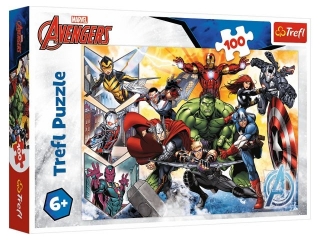 Puzzle 100 TREFL Siła Avengersów / Disney Marvel The Avengers