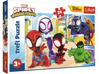 Puzzle   24 Maxi TREFL Spider-Man -  Spidey i przyjaciele
