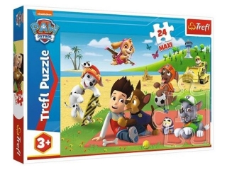 Puzzle 24 Maxi TREFL Psi patrol - Zabawa na kocu / Viacom PAW Patrol