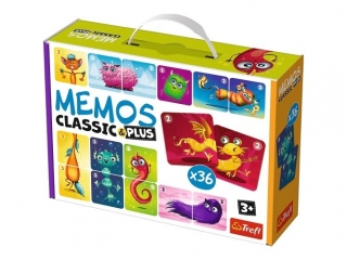 Gra TREFL Memos classic & plus Urocze potworki