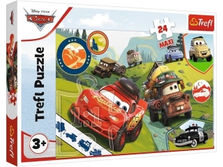 Puzzle   24 Maxi TREFL Cars - Weso³e auta