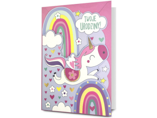 Kartki karnet PAN DRAGON  HM 200-3437 Urodziny dziecice