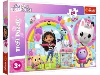 Puzzle 24 Maxi TREFL Koci domek Gabi - Wesoła Gabi