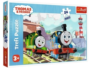 Puzzle 24 Maxi TREFL Tomek i Percy na torach