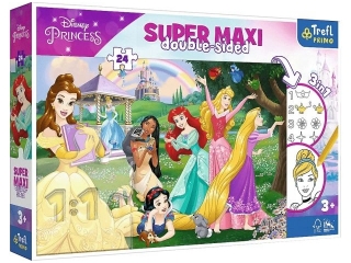 Puzzle 24 SUPER MAXI TREFL Disney Księżniczki - Wesołe Księżniczki