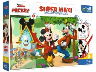 Puzzle 24 SUPER MAXI TREFL Myszka Miki - Wesoły Domek i przyjaciele