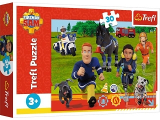 Puzzle 24 SUPER MAXI TREFL Pomocna drużyna Strażaka Sama