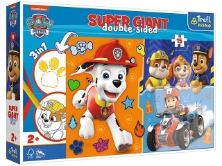 Puzzle 15 GIANT TREFL Poznaj Psi Patrol