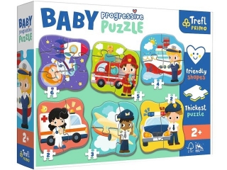 Puzzle TREFL Baby Progressive - Zawody i pojazdy