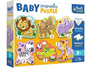 Puzzle TREFL Baby Progressive - Safari