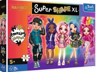 Puzzle  104 XL Super Shape TREFL Stylowe Rainbow High